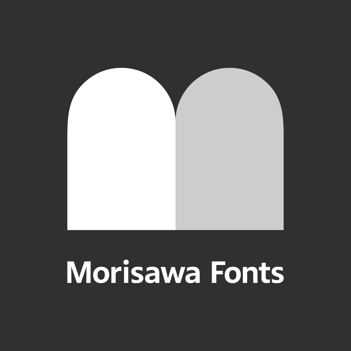 Morisawa Fonts ロゴ3 モノクロ2